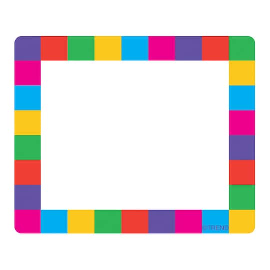 Trend Enterprises® Rainbow Plaid Terrific Labels™, 36ct